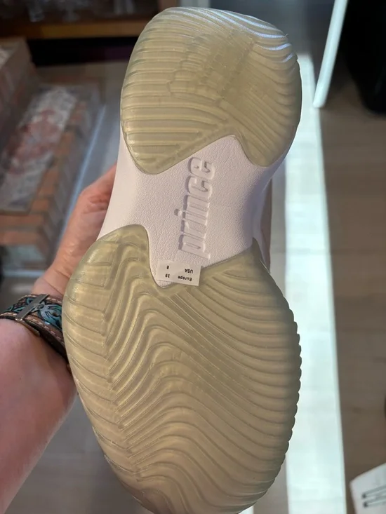 Prince Beige and Pink Casual Sneakers - Picture 3 of 8